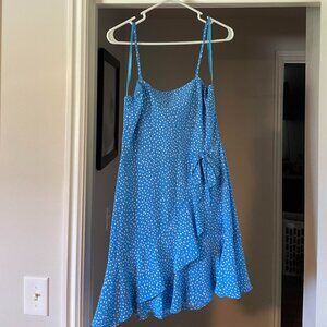Blue polka dos dress Size 7 - City Studio